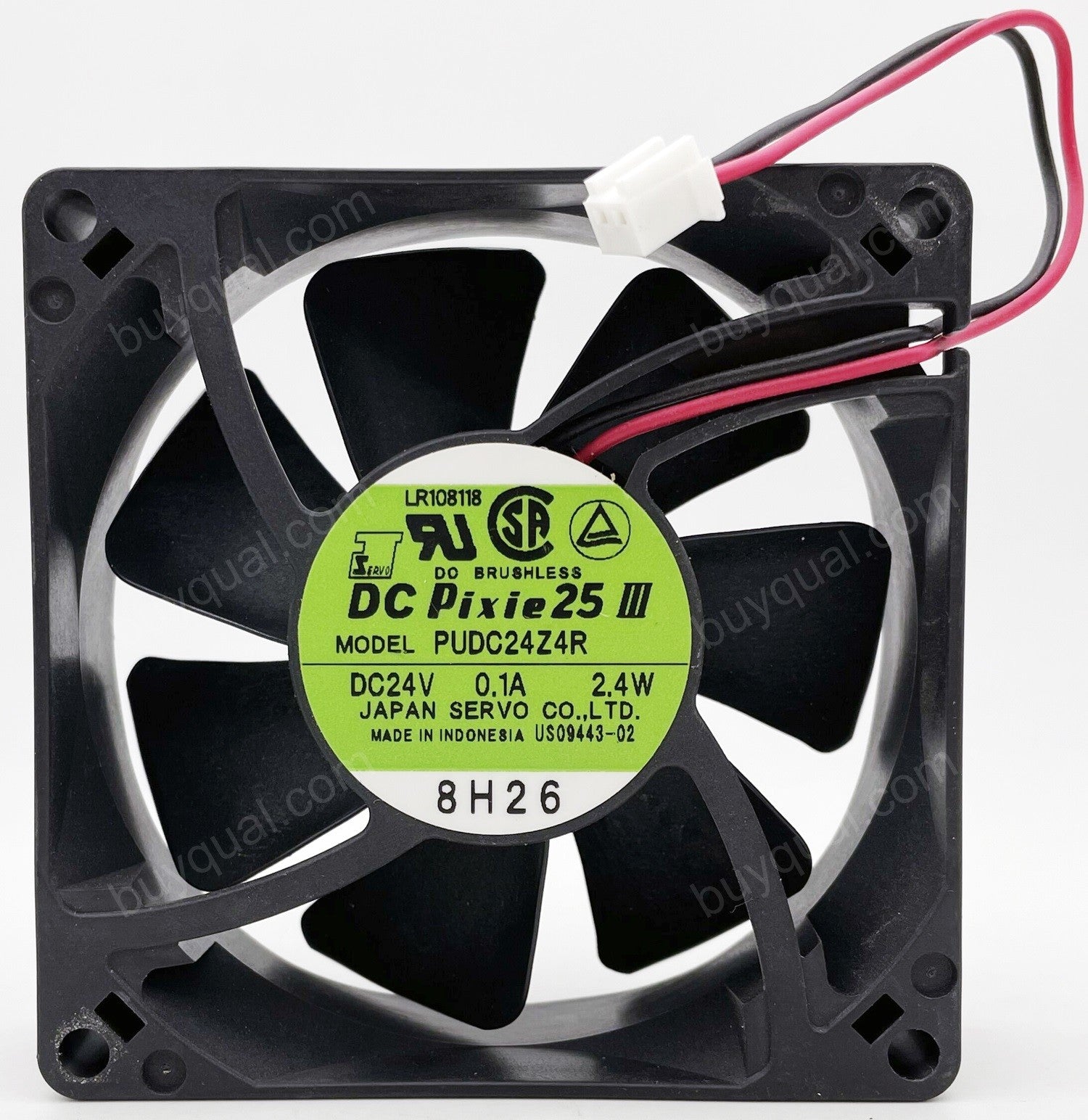 SERVO PUDC24Z4R 24V 0.1A 2.4W 2wires Cooling Fan - New SERVO PUDC24Z4R 24V 0.1A 2.4W 2wires Cooling Fan - New